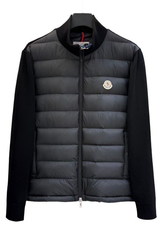 Moncler Cardigan zippé matelassé en coton