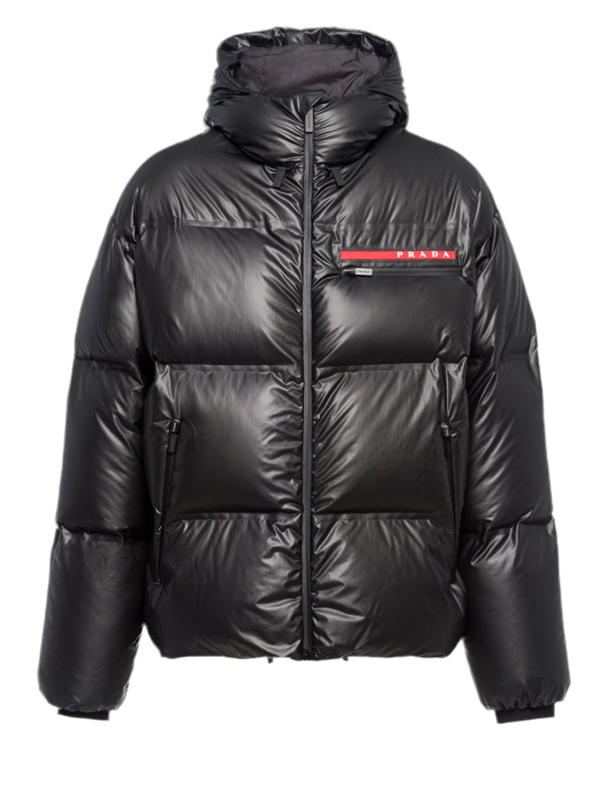 Prada Doudoune à capuche en Re-Nylon