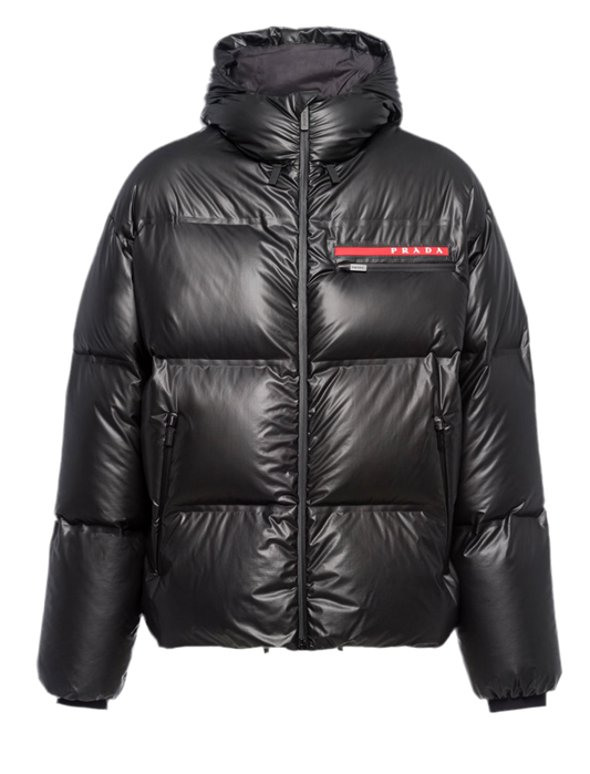 Prada Doudoune à capuche en Re-Nylon