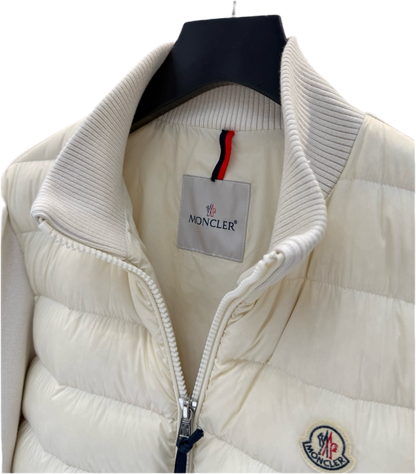 Moncler Cardigan zippé matelassé en coton