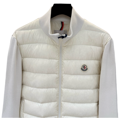 Moncler Cardigan zippé matelassé en coton