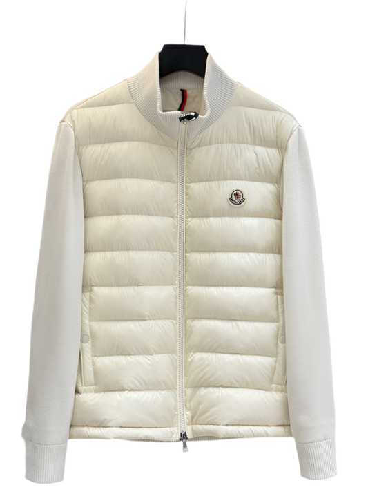 Moncler Cardigan zippé matelassé en coton