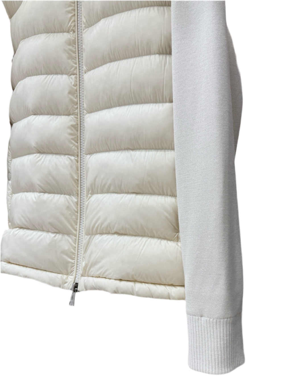 Moncler Cardigan zippé matelassé en coton