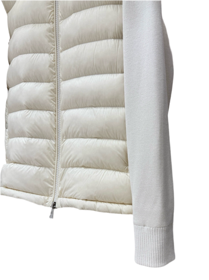 Moncler Cardigan zippé matelassé en coton