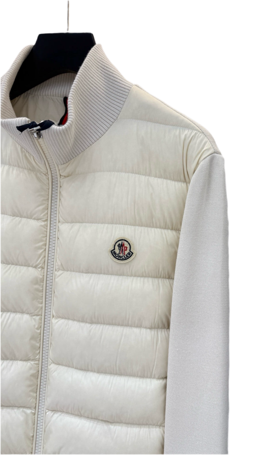 Moncler Cardigan zippé matelassé en coton