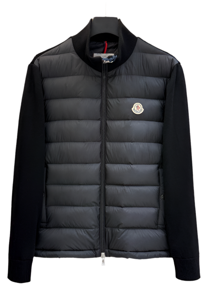 Moncler Cardigan zippé matelassé en coton